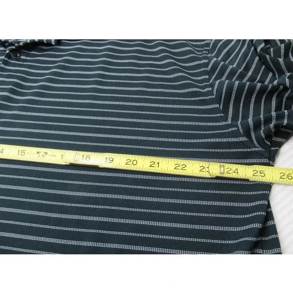 NIKE GOLF Men's Polo Shirt Black White Stripes Fit Dry Style 56323 Size XXL - Picture 4 of 9